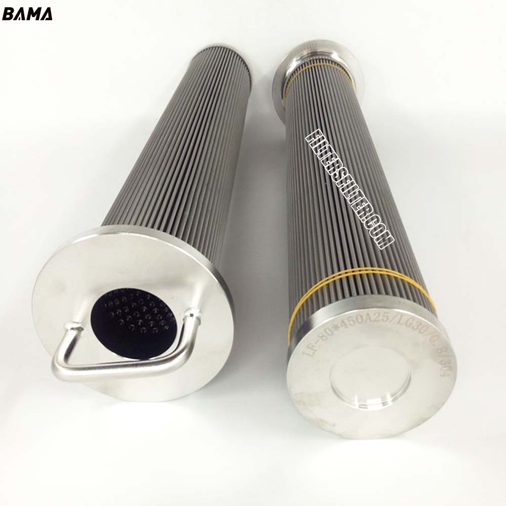 Replace Steel Factory Hydraulic Oil Filter LF-80*450A25/LG30/0.8/304