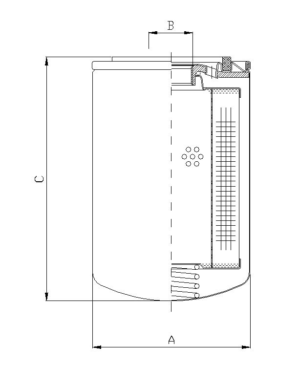 替代派克 MX1518.4.10 摊铺机 压路机液压滤芯 样图